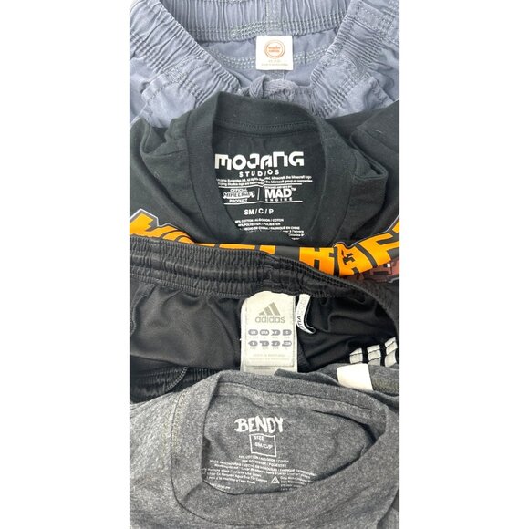 Boy's Clothes - 2 Shorts, 2 T-Shirts - Black‎ & Grey - Size Small - Picture 12 of 12